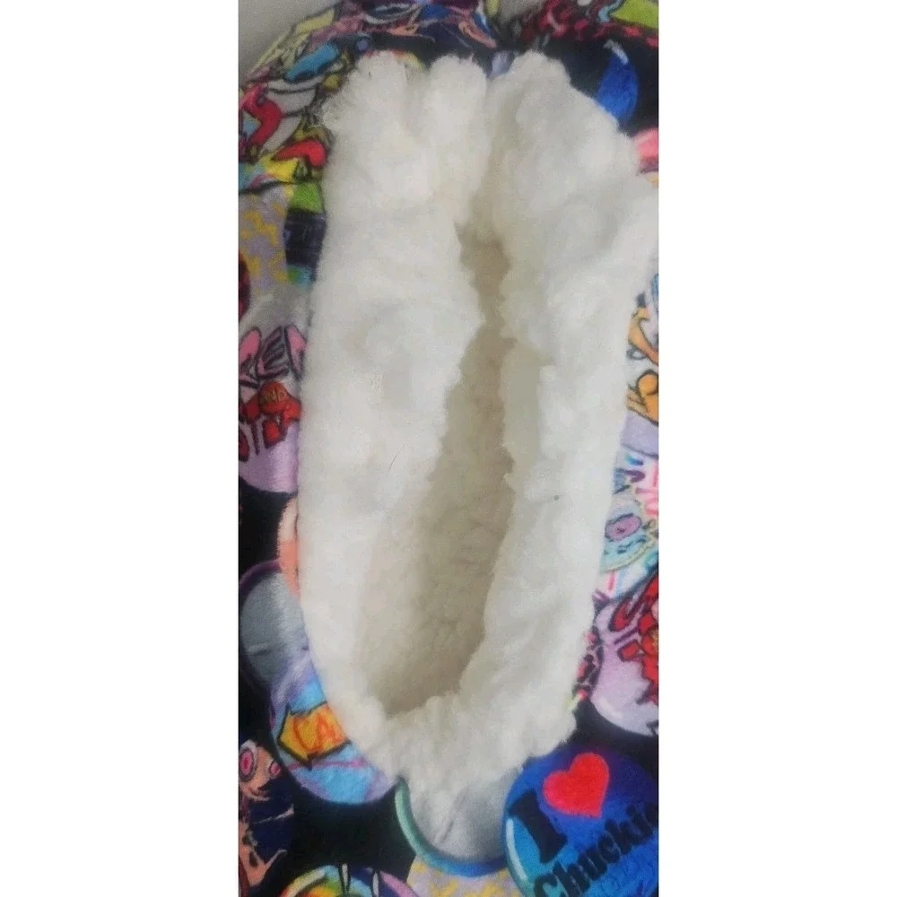 Nickelodeon Rugrats‎ Hey Arnold Ren Stimpy Fuzzy Babba Slipper Socks S/M NWT